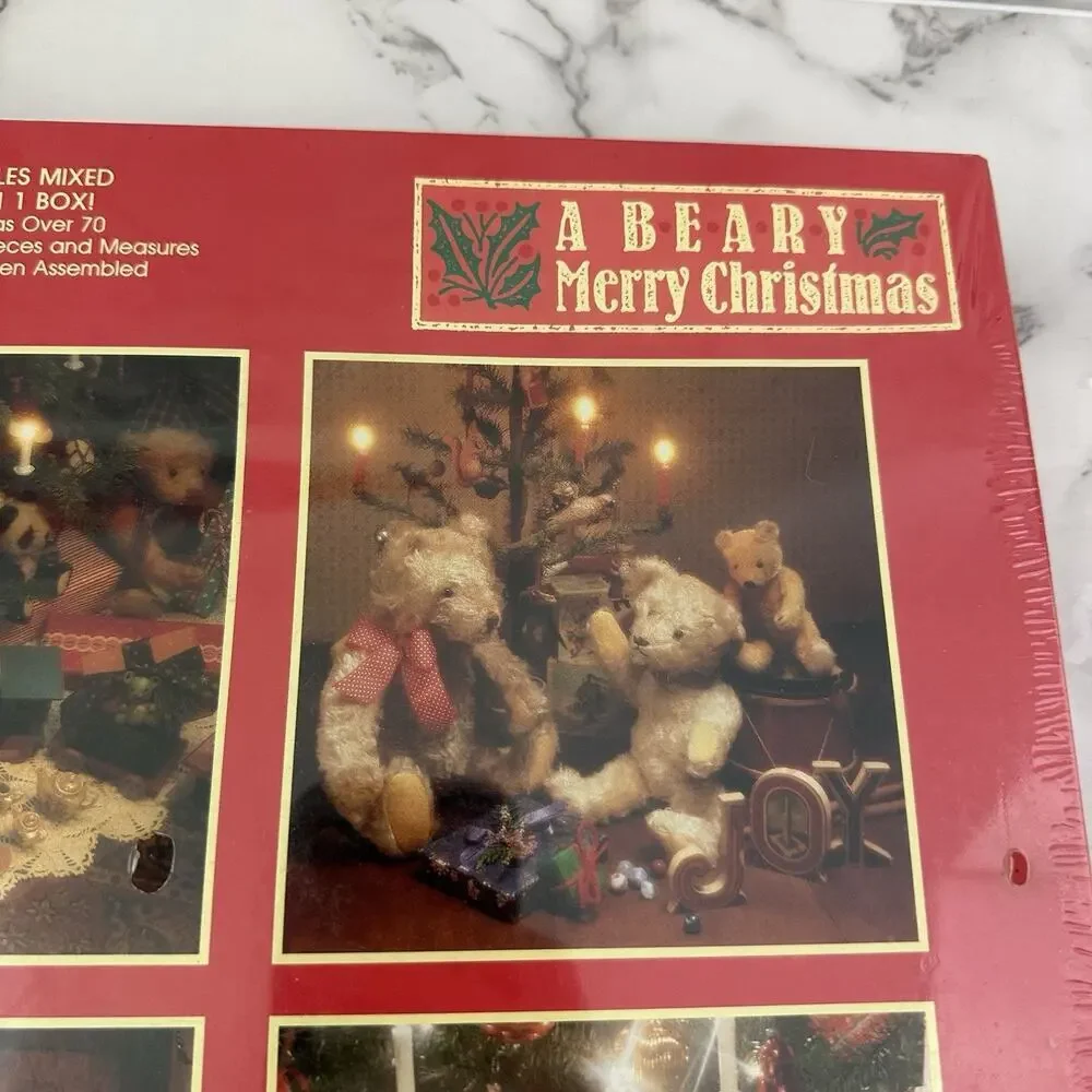 Springbok Hallmark Vintage 90s Beary Merry Christmas Puzzle New Sealed Multi 4